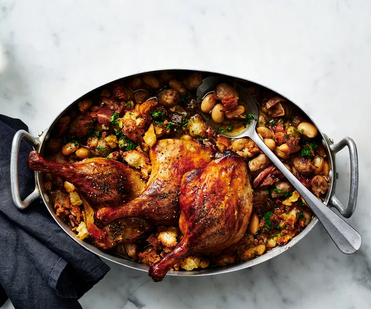 Easy duck and sausage cassoulet