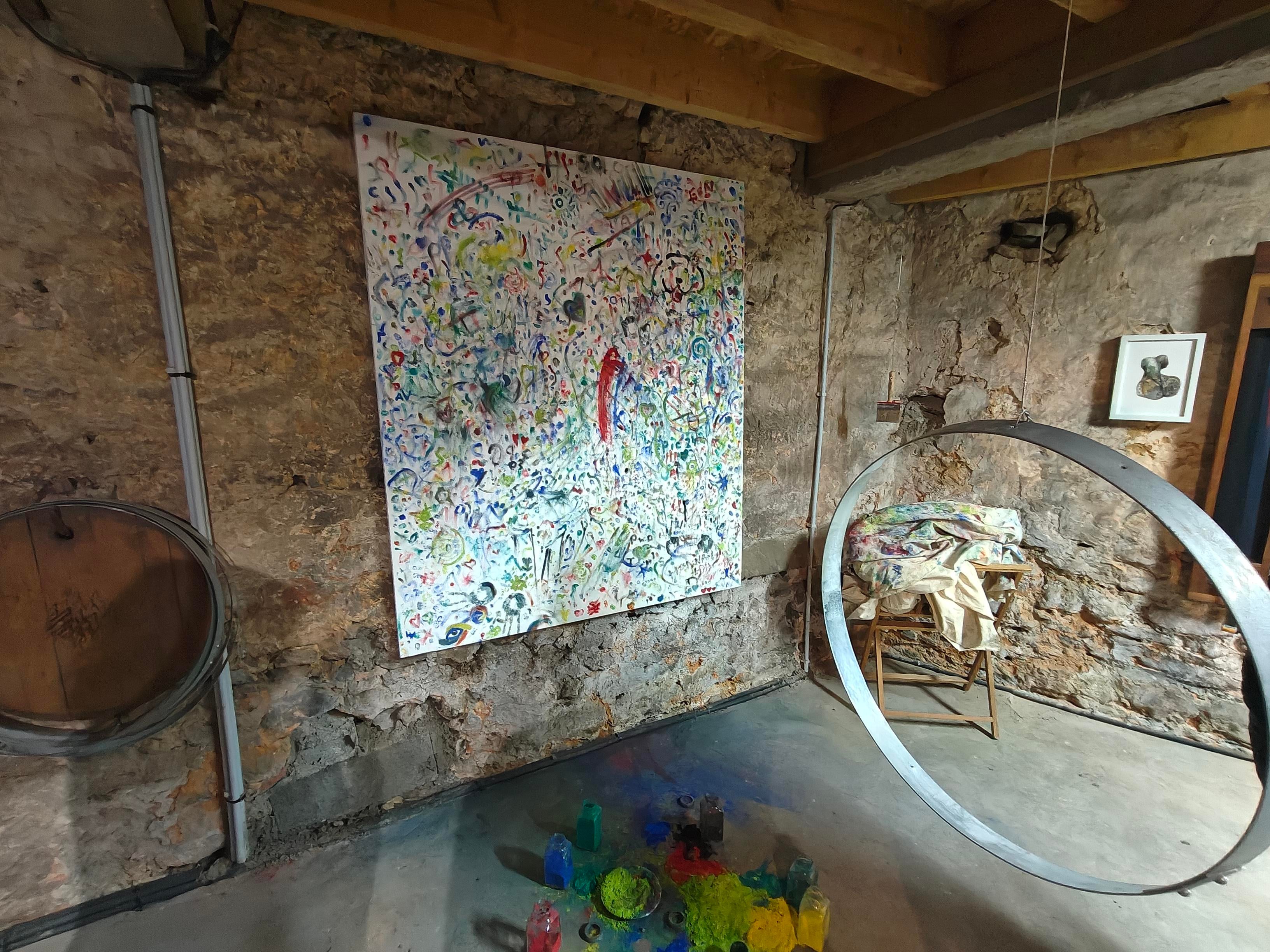Avalon Waterways' passengers can contribute to artwork made by previous visitors on an excursion in Blaye