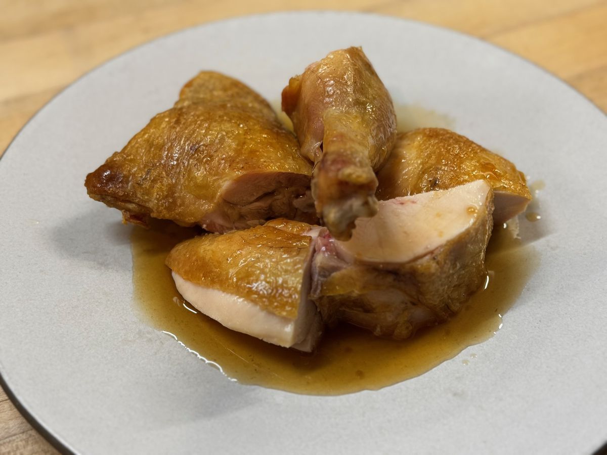 Food from Bistro Lagniappe in Healdsburg, California
