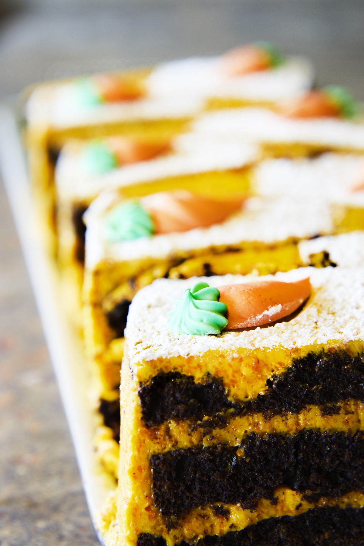 Vincent’s famous chocolate carrot cake