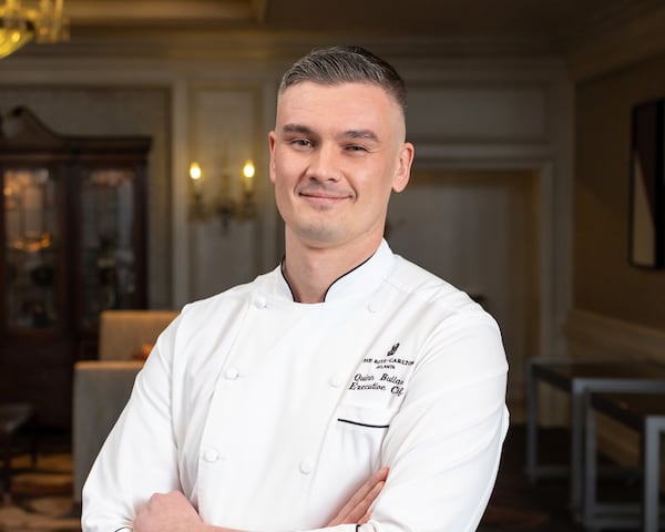 Quinn Bullard was named executive chef of the Ritz-Carlton Atlanta. (Courtesy of the Ritz-Carlton)