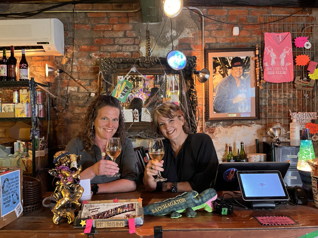 Holiday Lunch, Bubblyfest at Bacchanal and a Party in the French Quarter