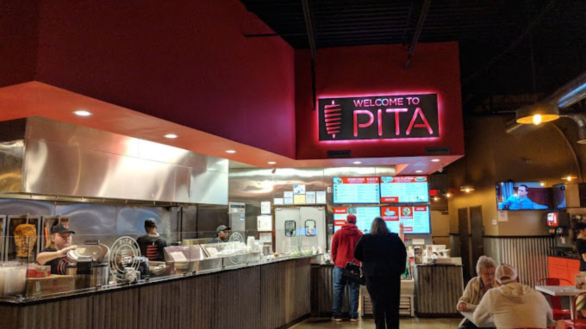 Interiors of the Pita Mediterranean Street Food restaurant