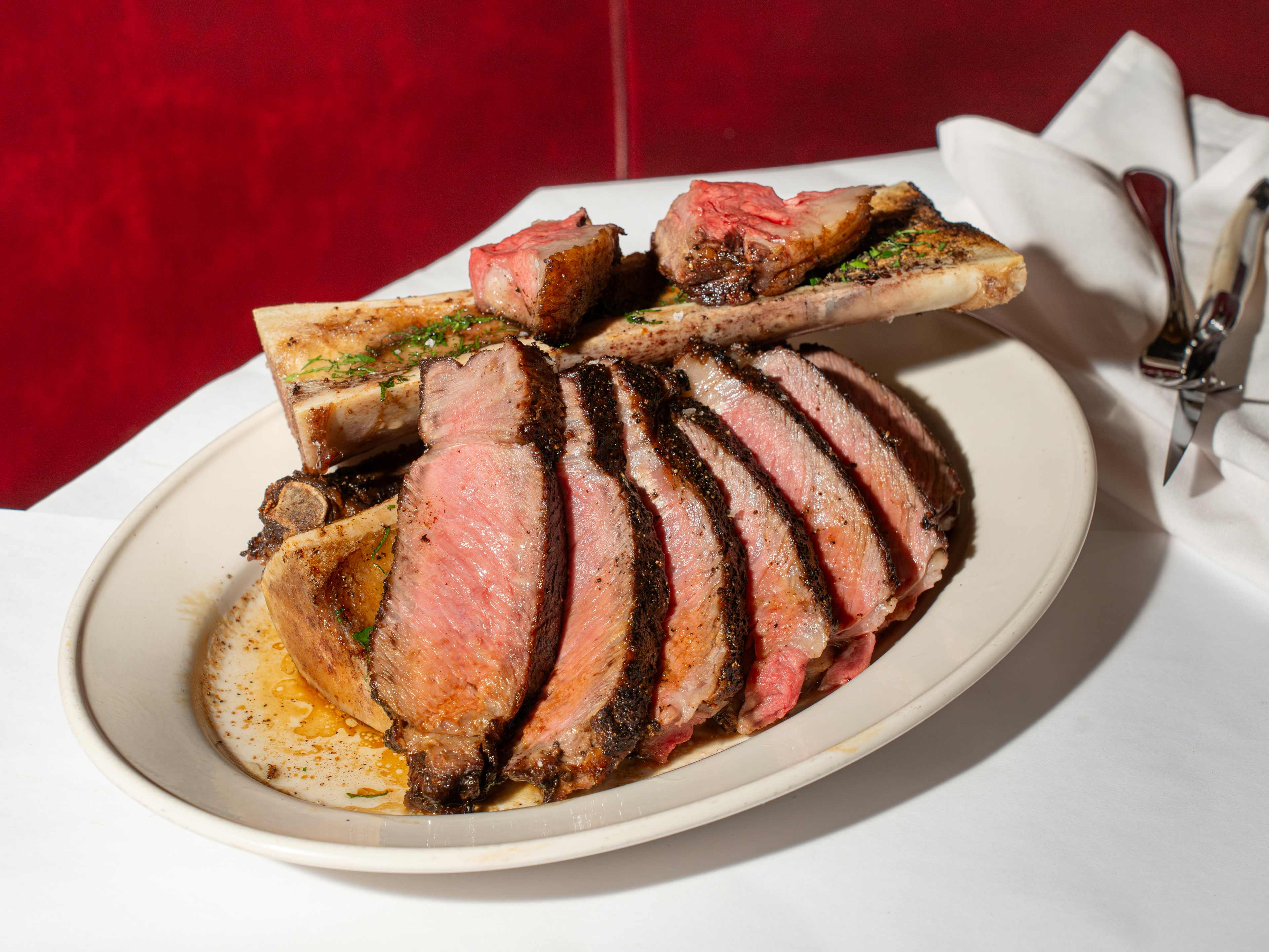 sliced-up cote de boeuf