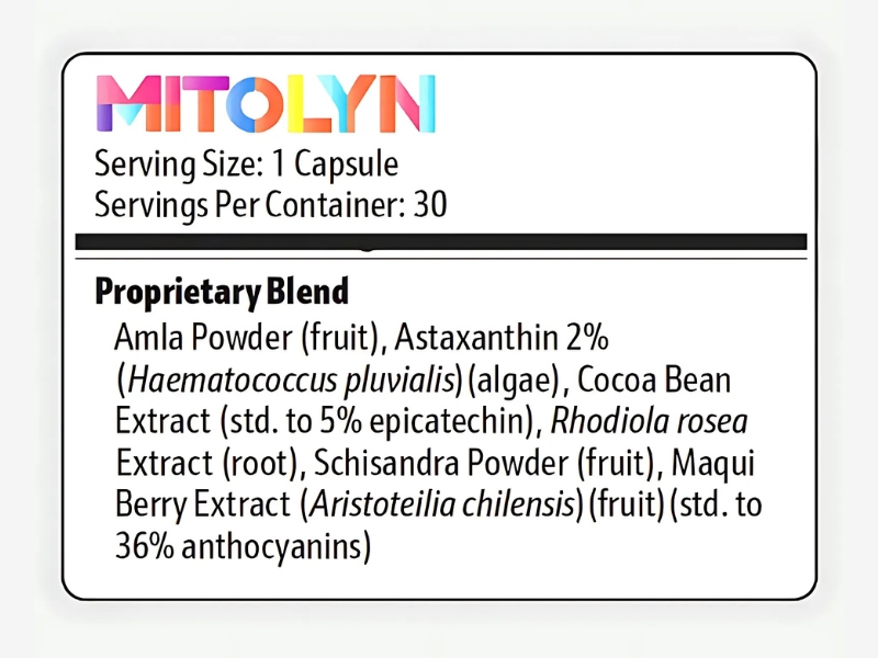 Mitolyn Side Effects Ingredients List
