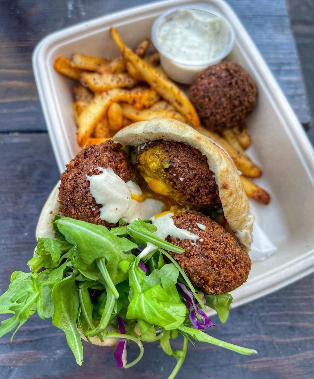 Mizlala meal in tray