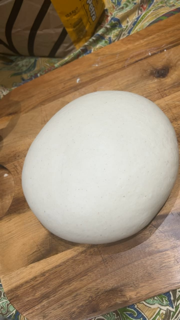 The most satisfying part of dough making
