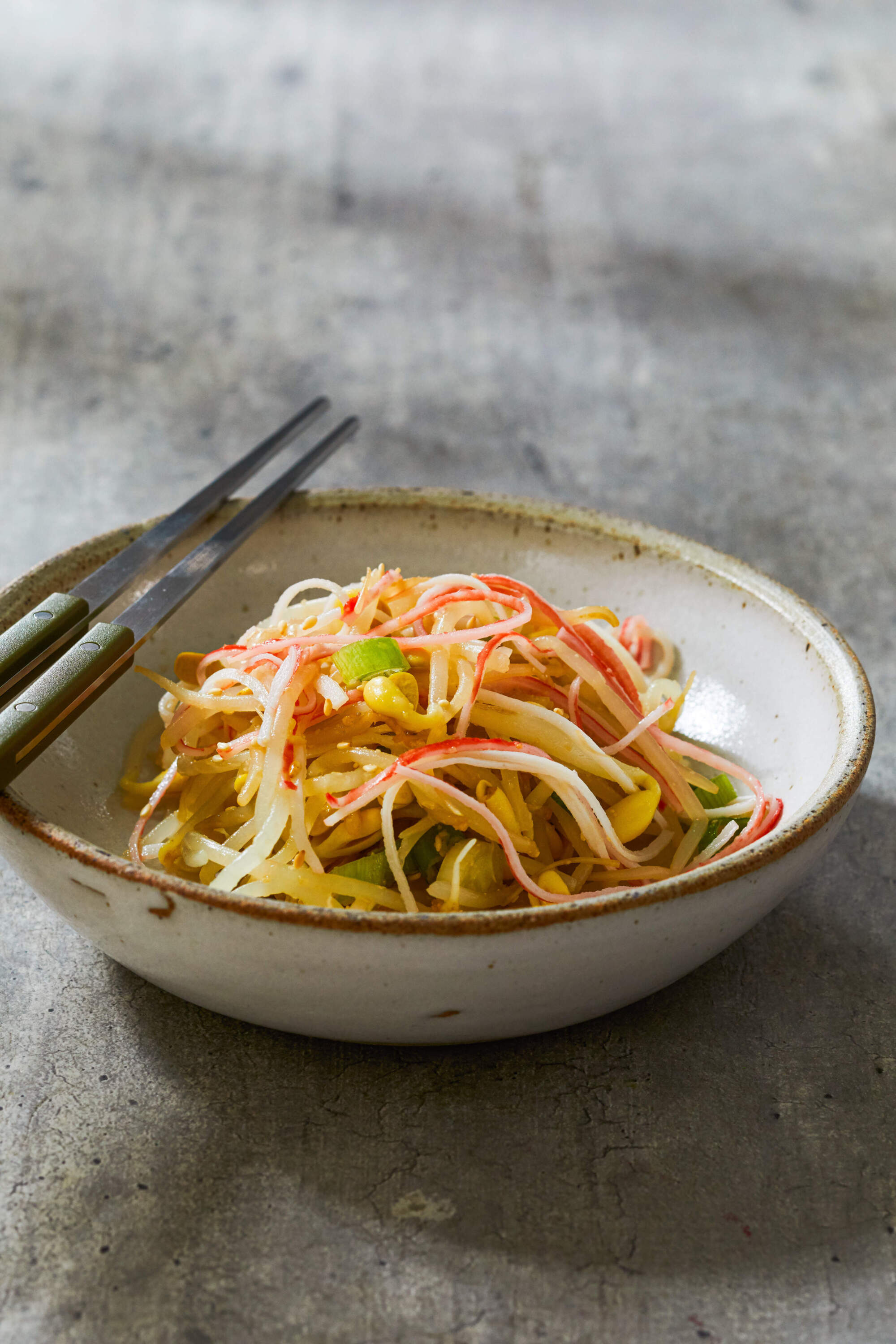 Seasoned soy bean sprouts. (Courtesy of America's Test Kitchen)a