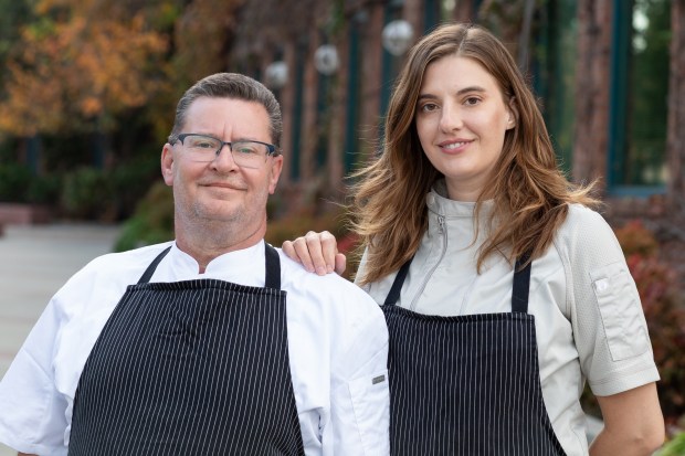 Set to lead the kitchen at Café Vivant are two acclaimed Chicago chefs: Executive Chef Jared Wentworth and Chef de Cuisine Emily Phillips. (Courtesy Joseph Weaver)