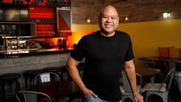 Ric Libiran, owner of Jo's Diner in Mission Hills on Tuesday, Feb. 25, 2025. (K.C. Alfred / The San Diego Union-Tribune)