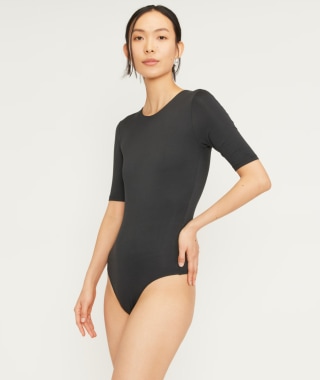 The Short-Sleeve Crew Neck Bodysuit