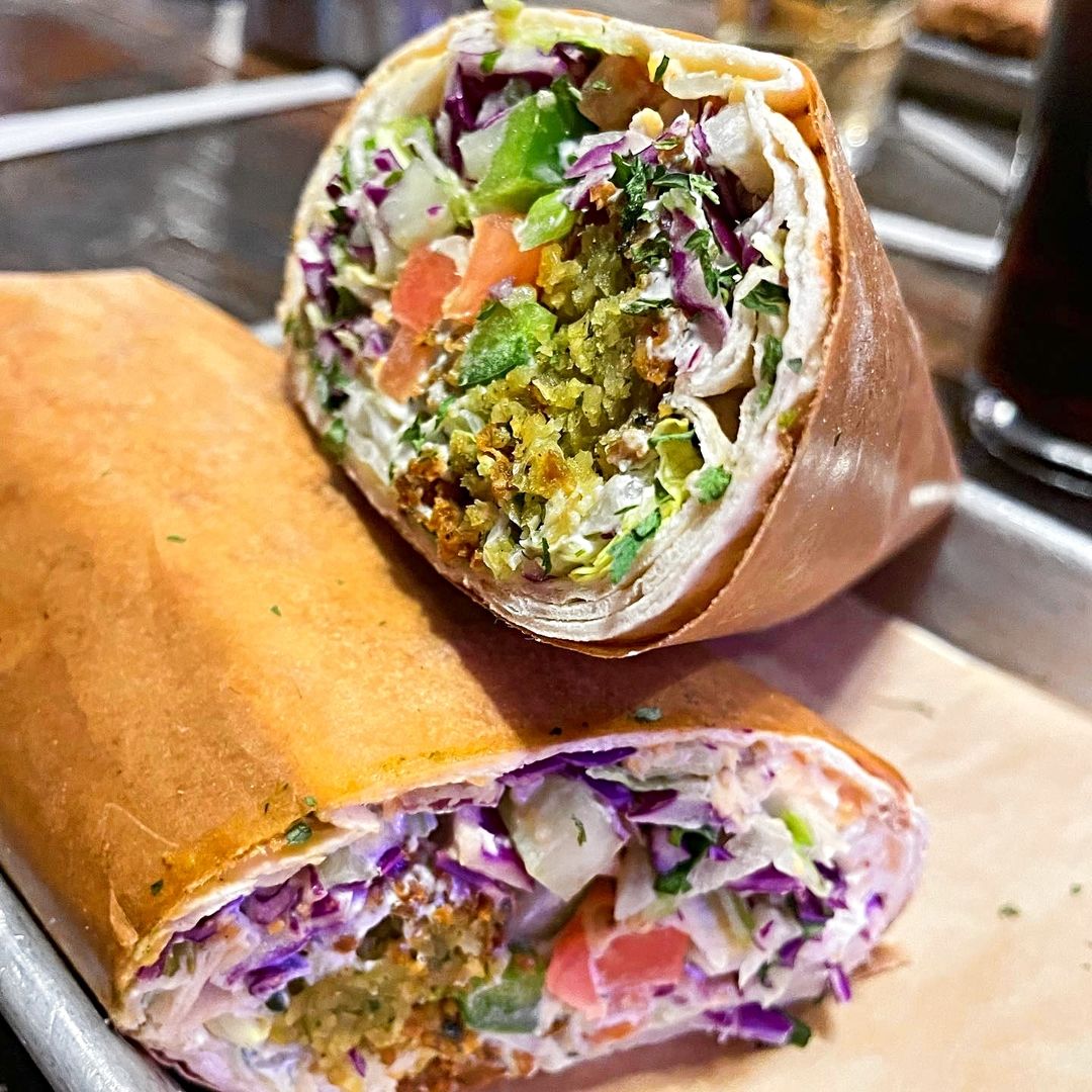 Spitz vegan wrap in tray