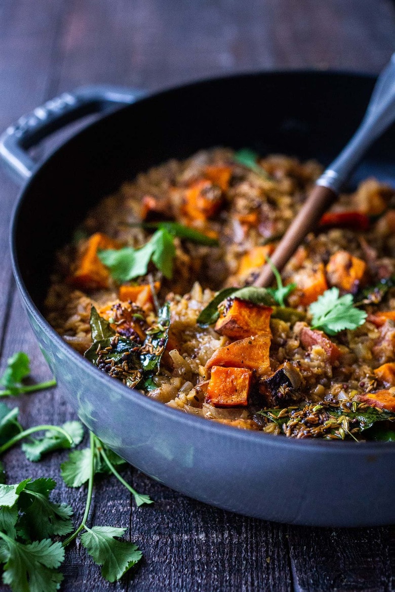 Sweet Potato Dal-a comforting Lentil Dal with Sweet Potatoes and a flavorful 