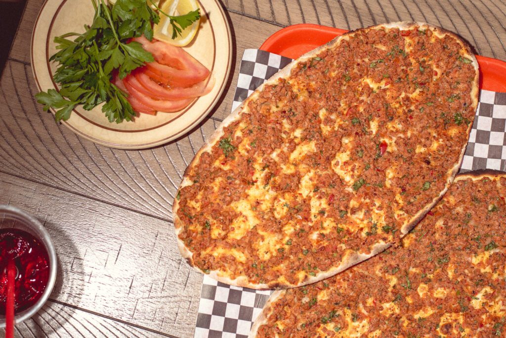 Lahmacun at Brinis Mediterranean Cuisine (Photo by Jackie Tran)