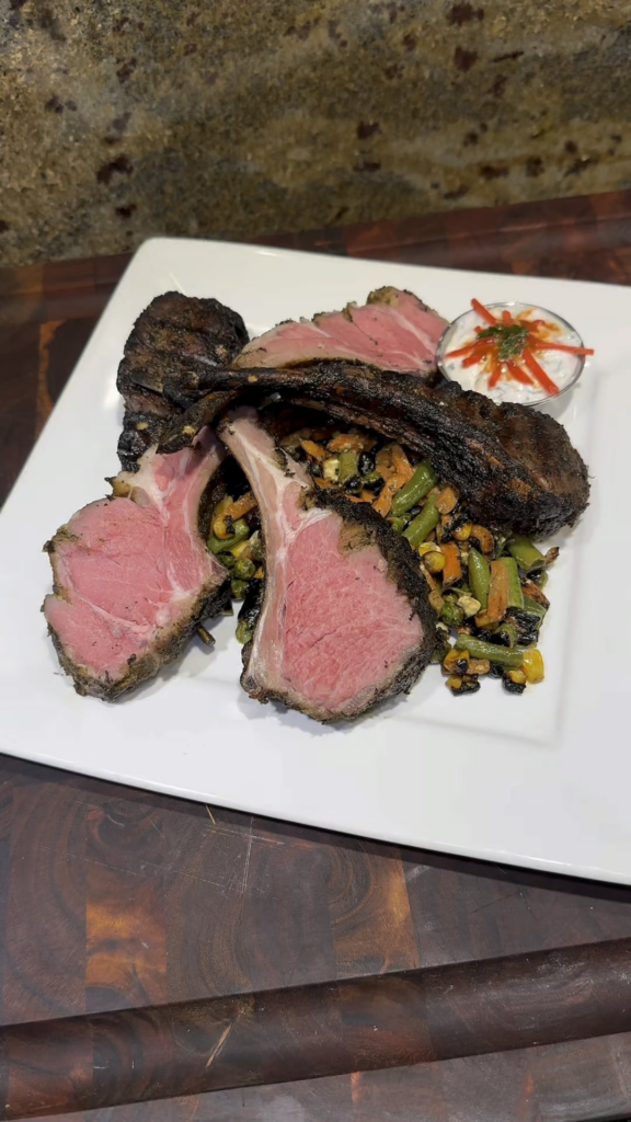 Grilled lamb chops, the only think i still use my sous vide machine for.