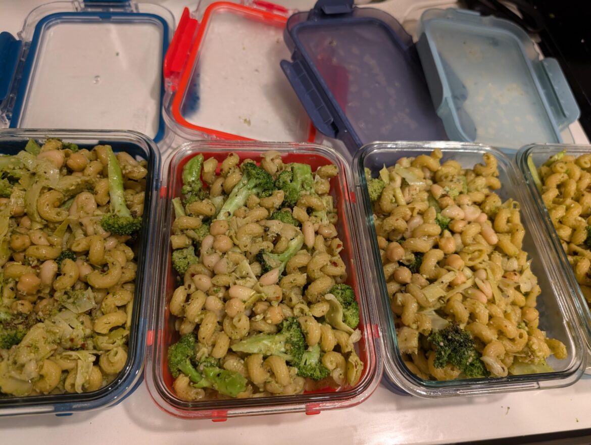 High fiber high protein and no microwave required lunch!