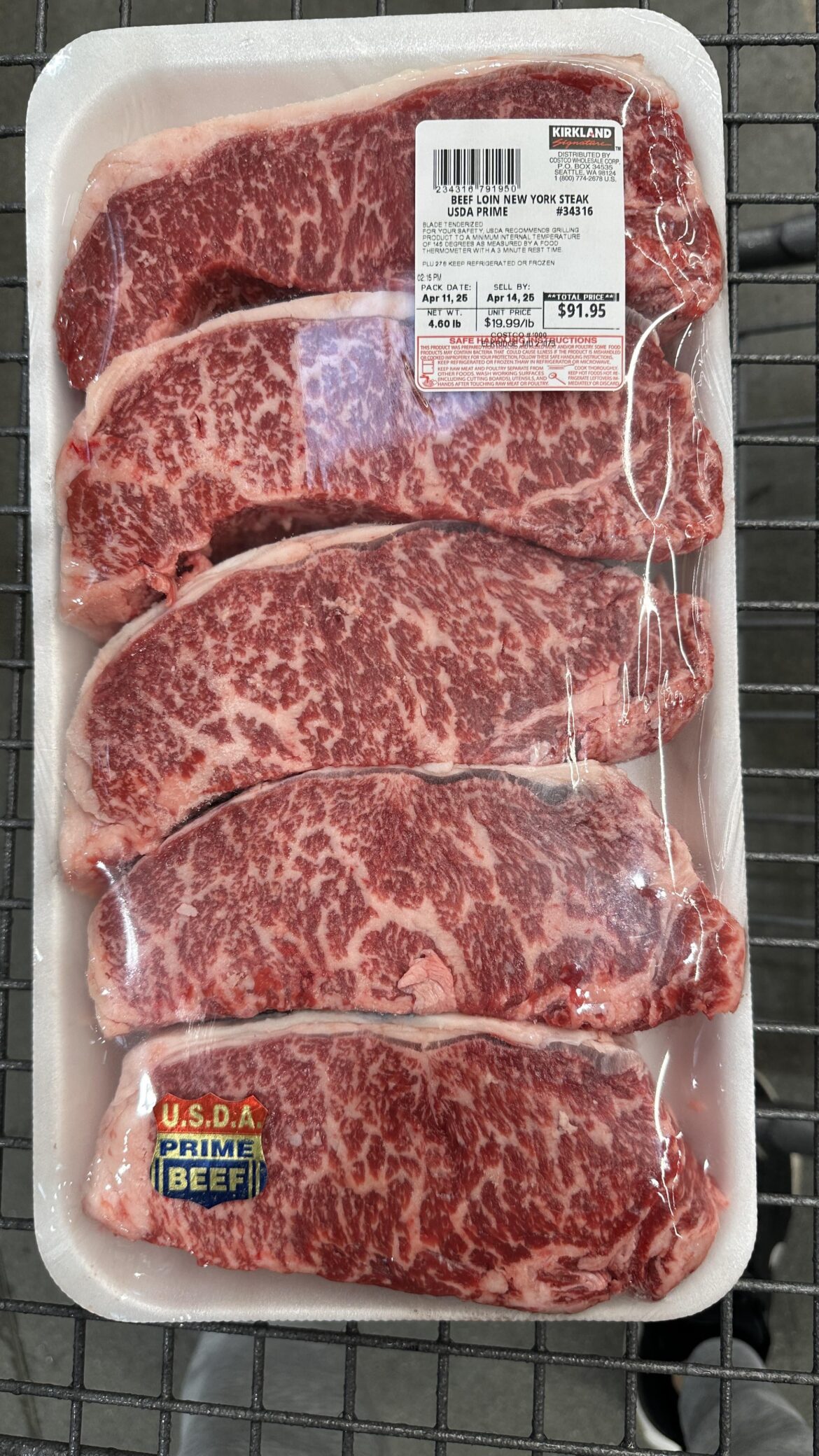 The best looking USDA Prime I’ve seen at my local Costco