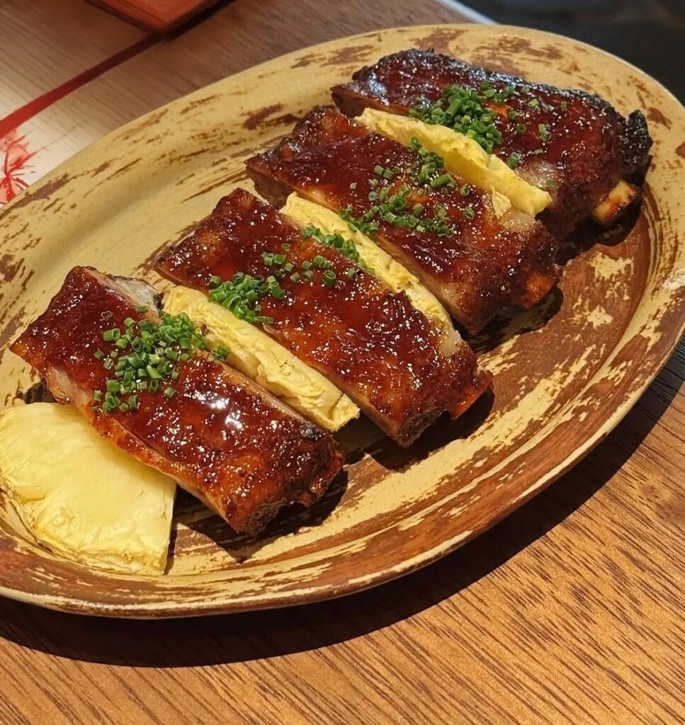 Pineapple Honey Grilled Pork Ribs.