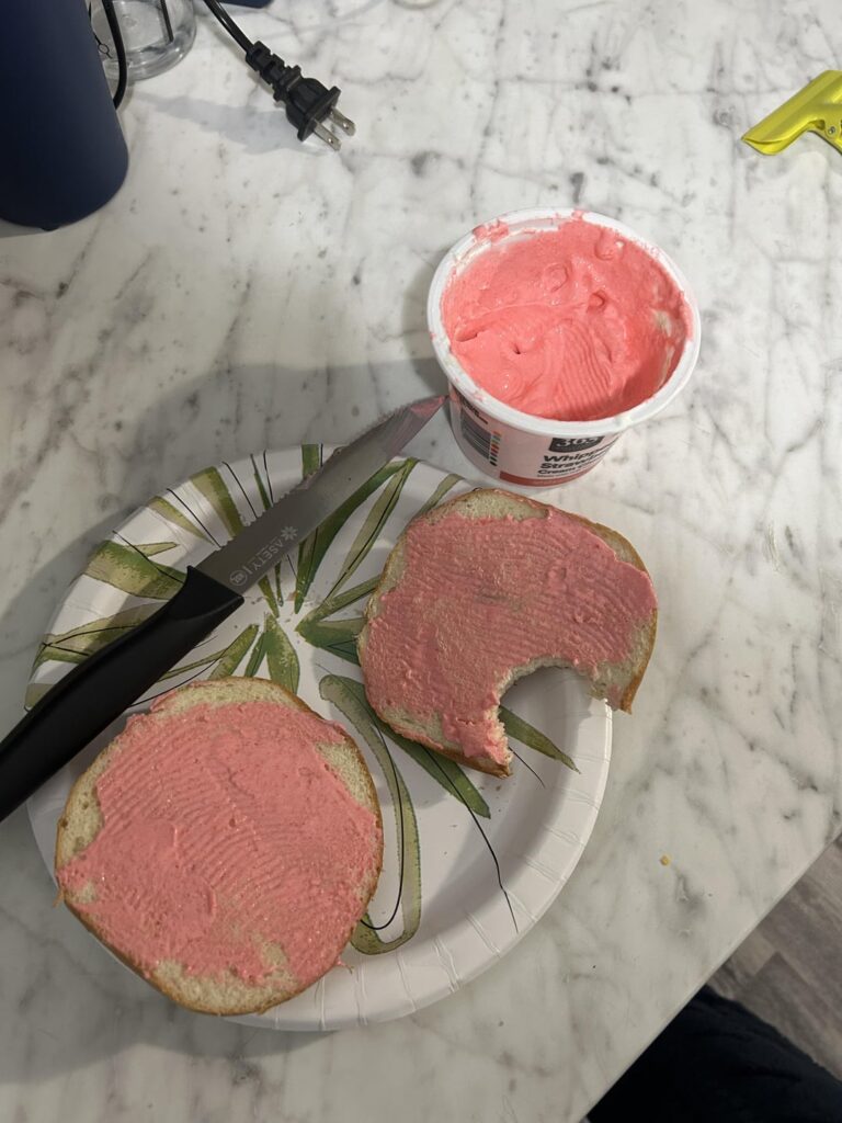 I made my own Strawberry Cream Cheese