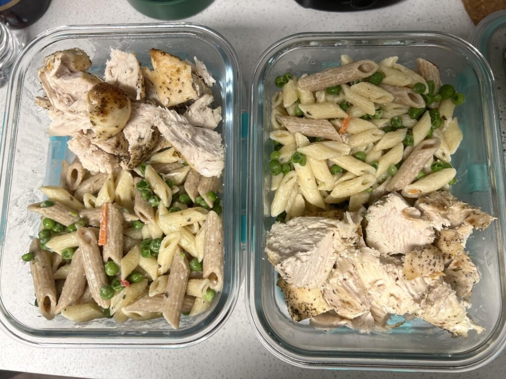 Prep for me and my husband this week