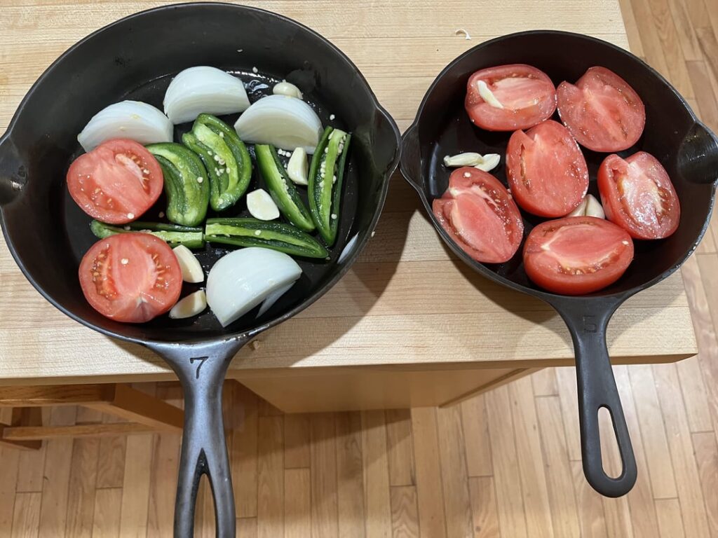 My first attempt at roasted salsa
