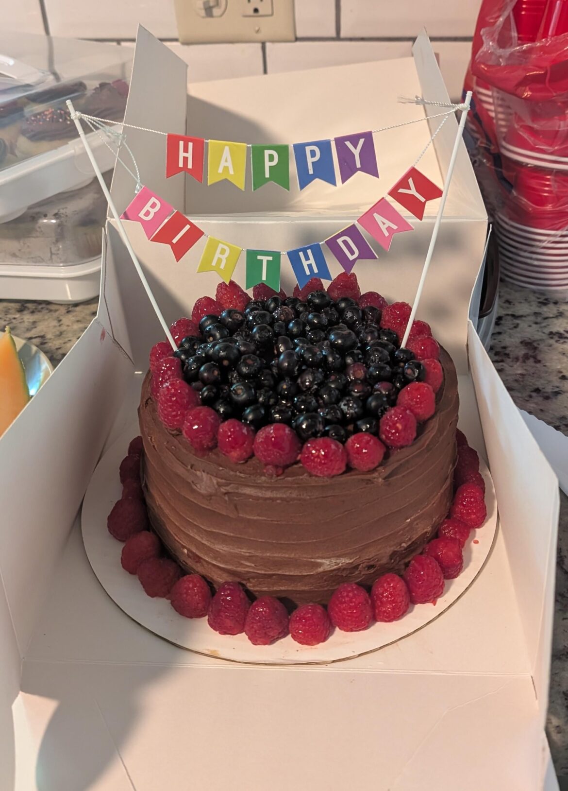 This made a cute good birthday cake