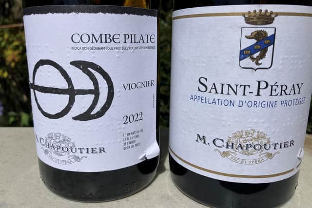 Two delicious dry white wines from M. Chapoutier