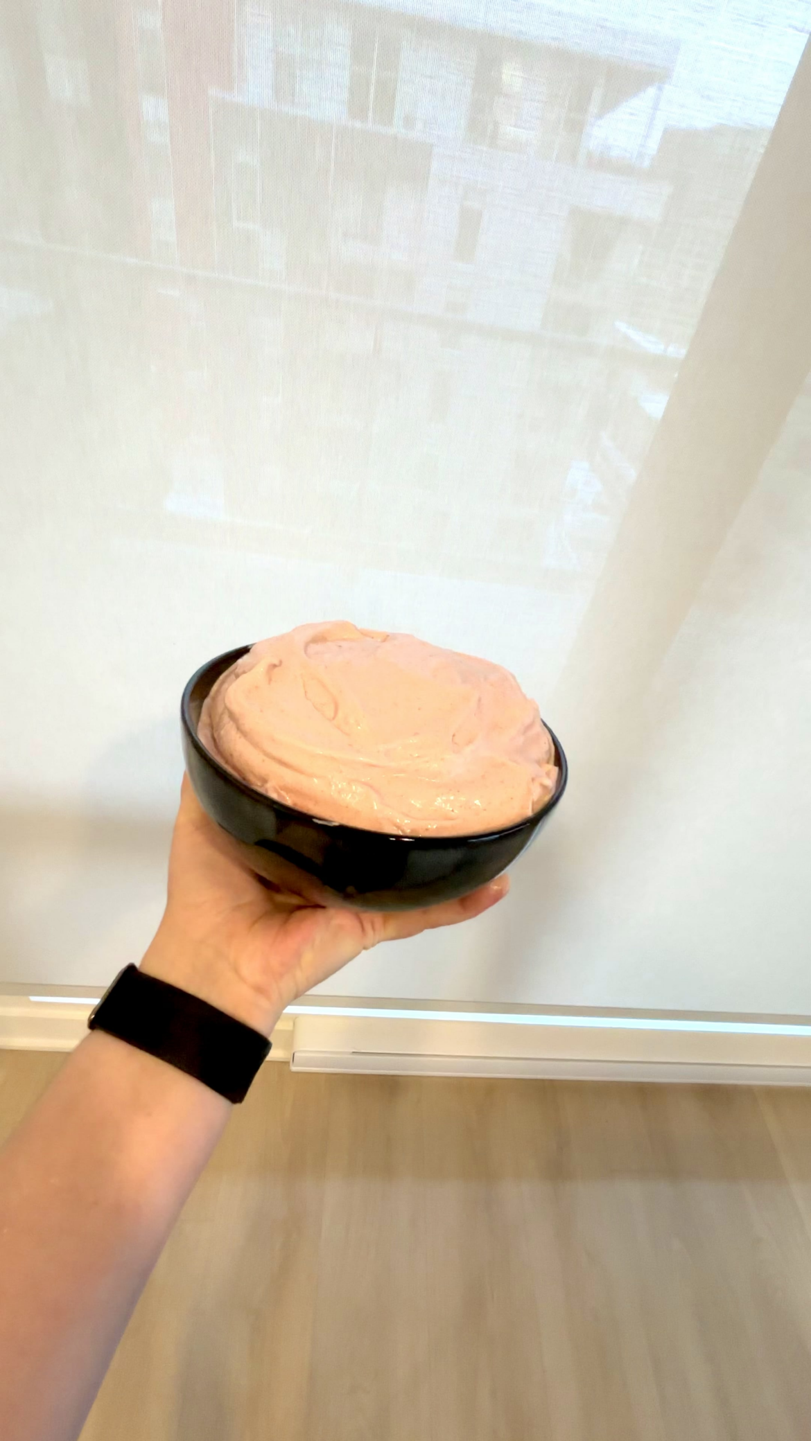 Strawberry chocolate protein fluff. No more moon sand. Strawberry chocolate protein fluff. No more moon sand.