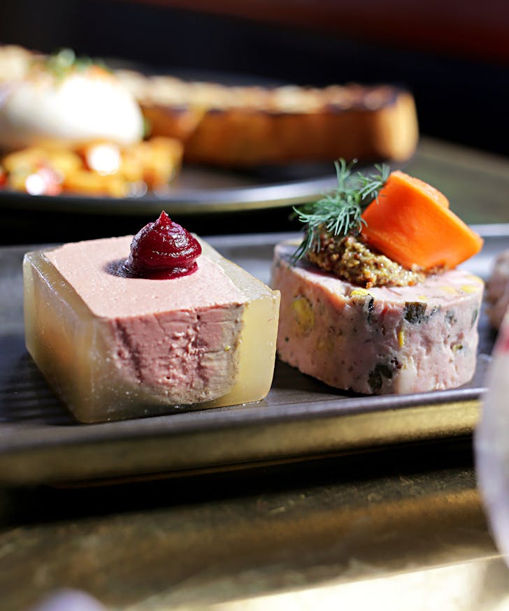 charcuterie plate at Vincent Wine