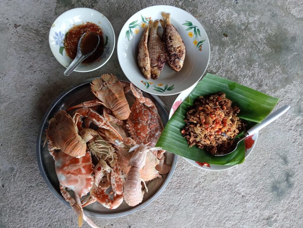 Breakfast from fisherman village,Songkhla, Thailand