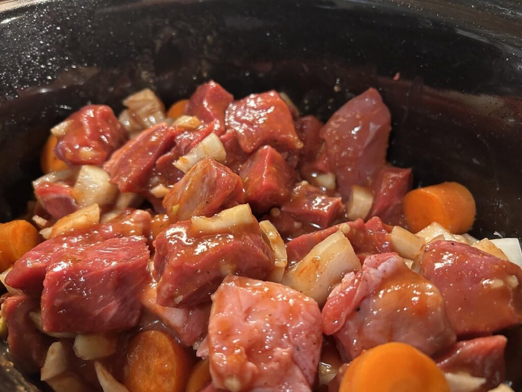 Sweet and sour beef stew