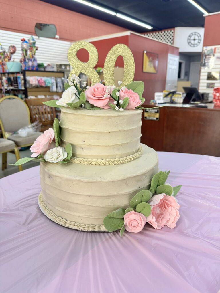 Grandmas 80th birthday cake