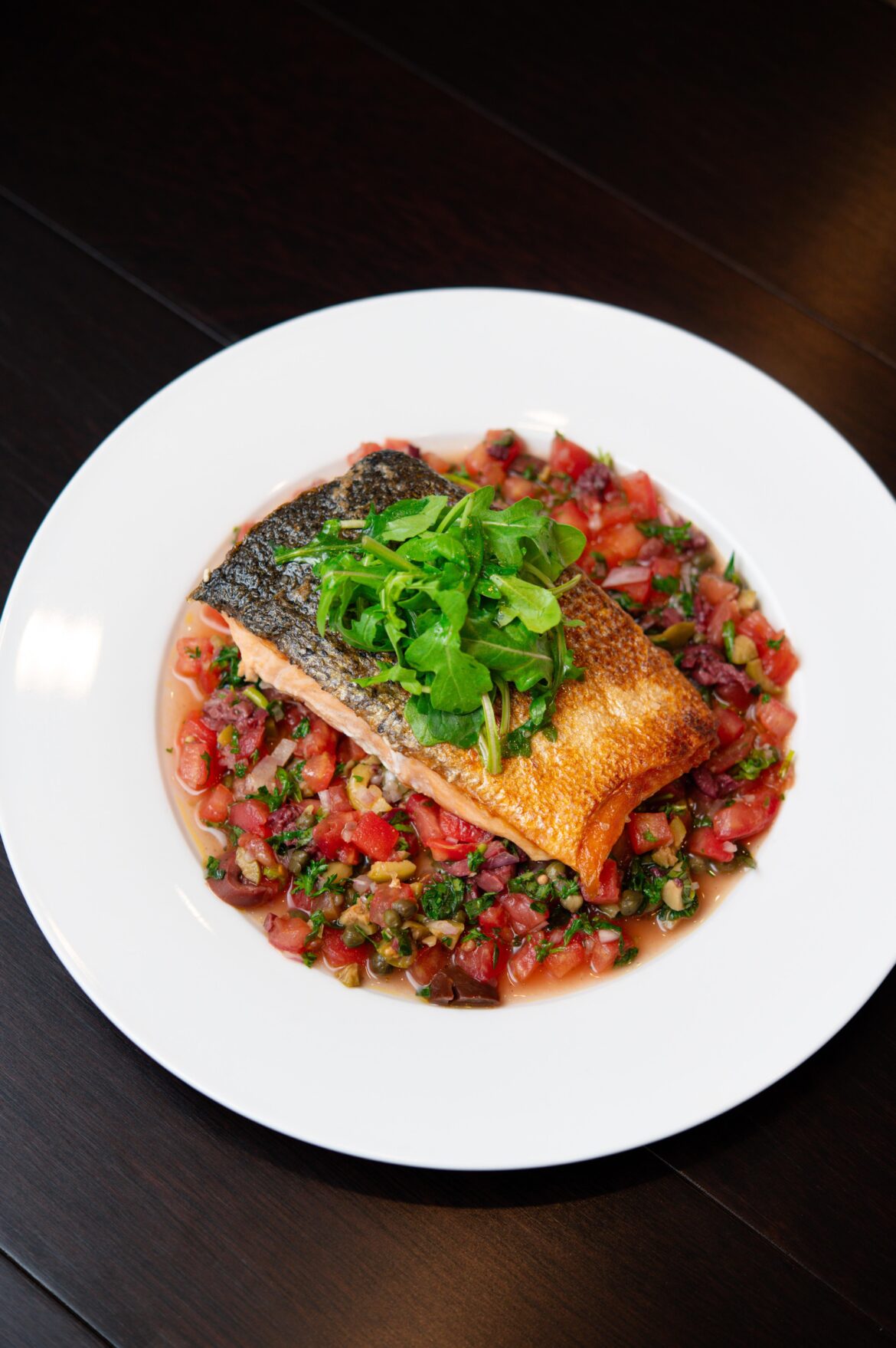 [homemade] Salmon with Vierge sauce