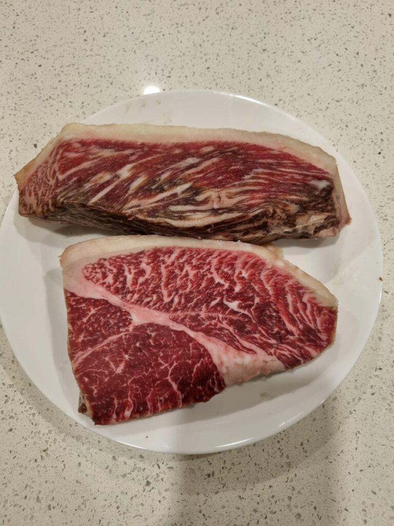 Butcher gave me some steak to sample