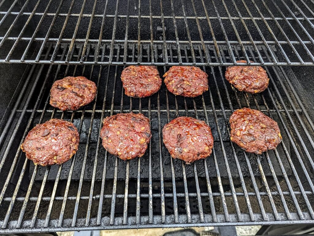 Smoked up some chipotle-onion burgers
