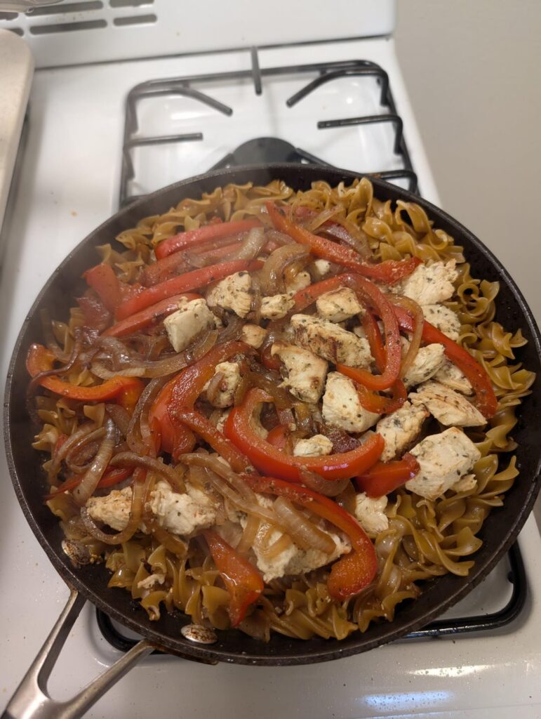 One pot pasta 🍝 and insomnia cookies door dashed