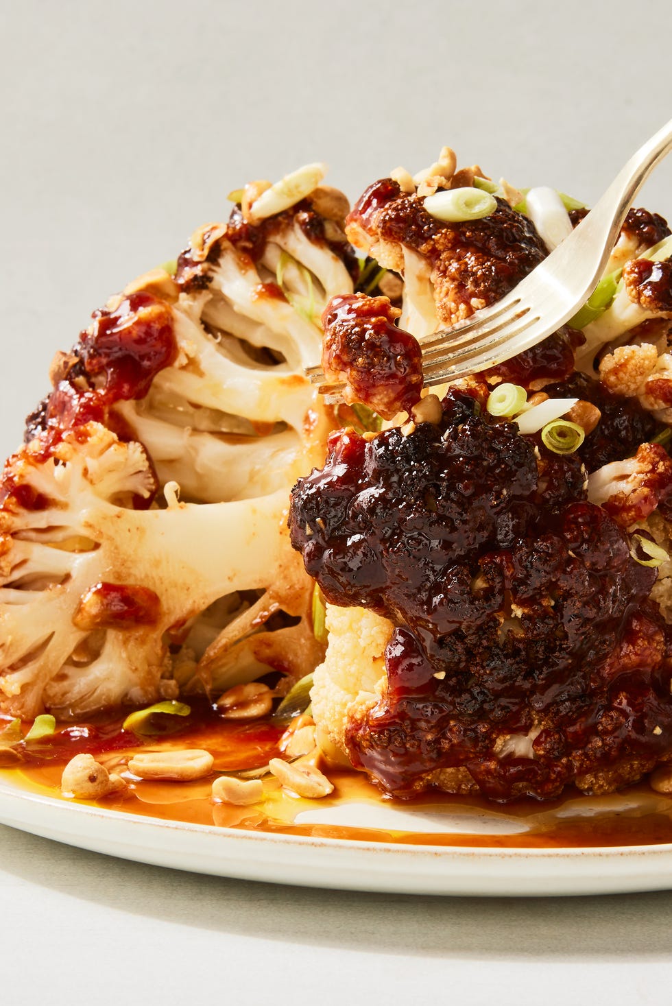 brown sugar bbq whole roasted cauliflower