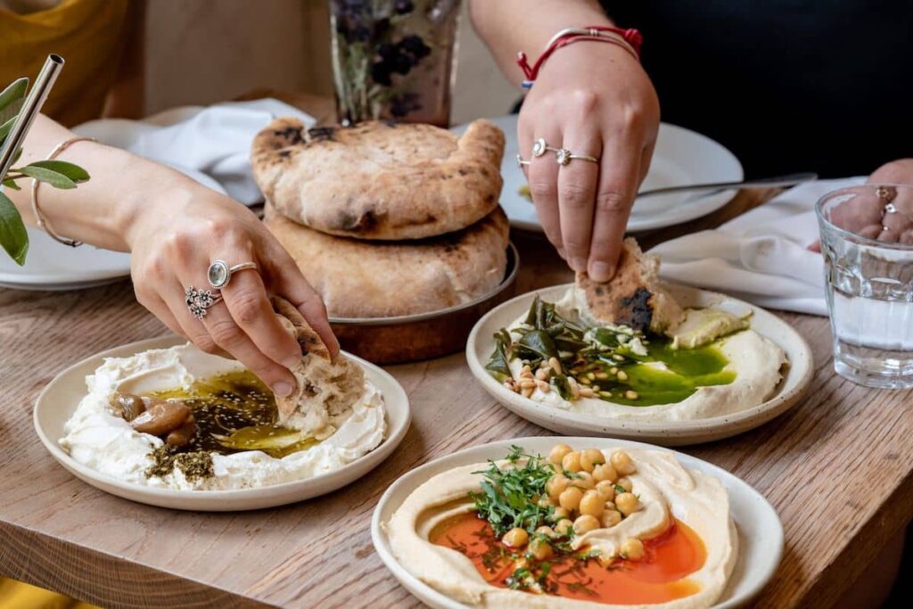 An array of delicious food at Bubala, one of the best restaurants in London