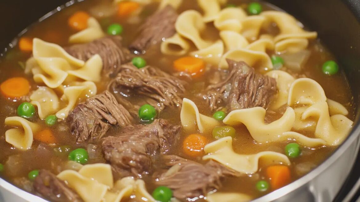 old fashioned beef and noodles