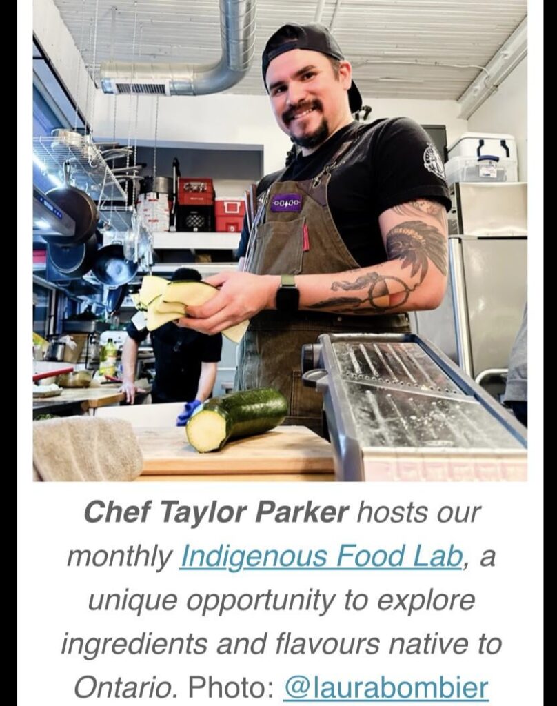 INDIGENOUS FOOD LAB by Taylor Parker and Matthew Knight-Barton on 
April 12, 6:30-9:00