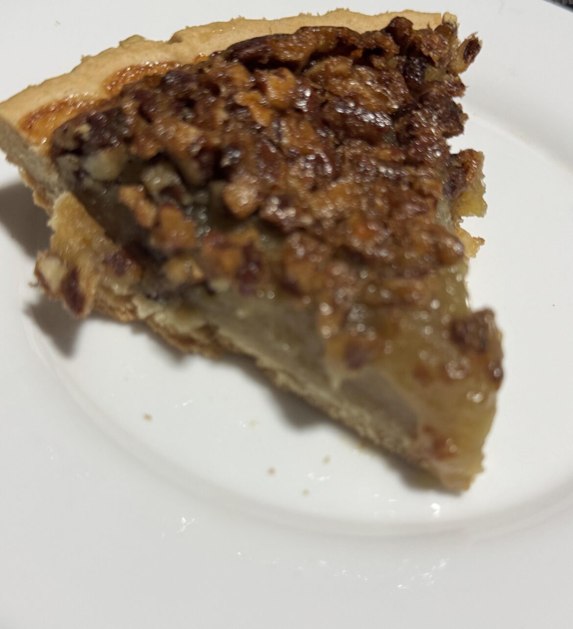 Small Slice of my birthday pecan pie 🥳🤤