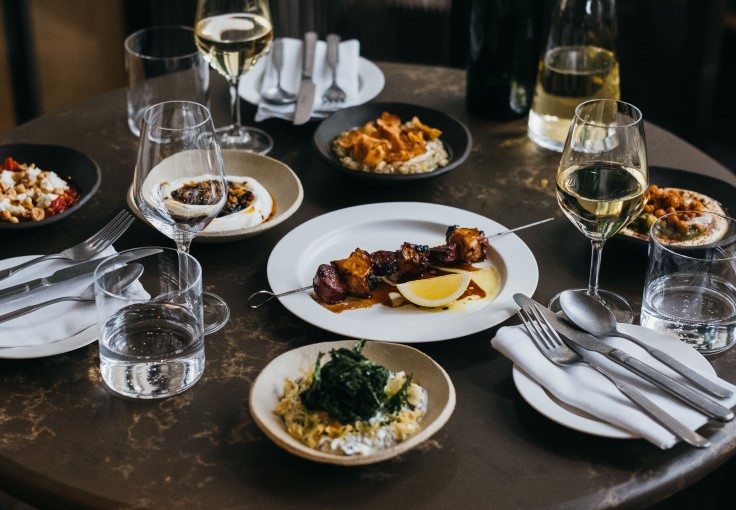 Situated on the edge of Borough Market, OMA is one of the best Greek restaurants in the UK. © Gilles Draps