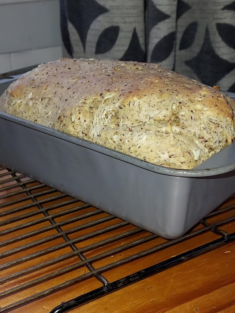 Low carb onion/caraway bread
