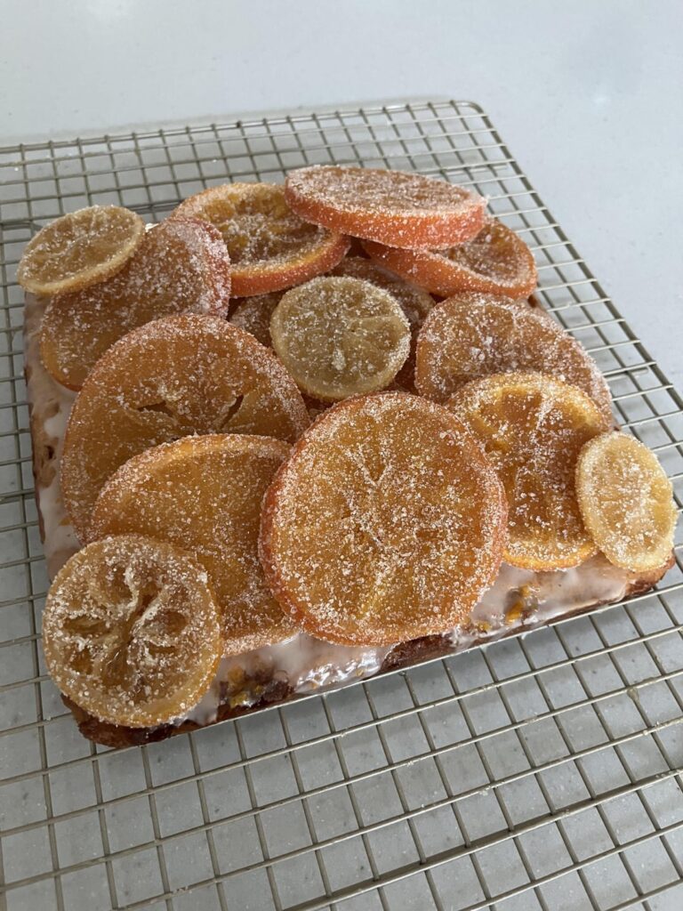 Whole-Orange Snack Cake w/ Candied Oranges