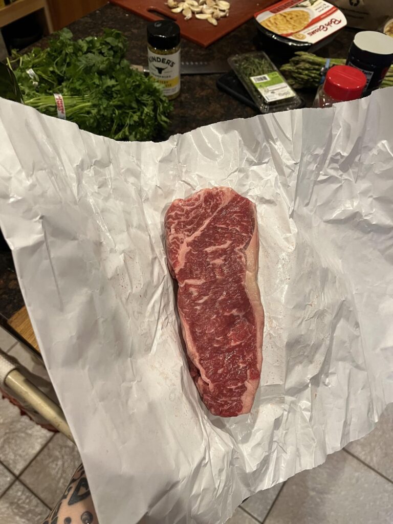 Fiancé wanted a steak tonight, how did I do?!