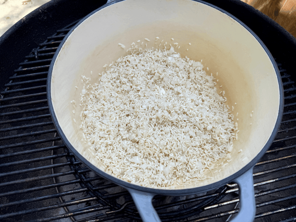 Mexican Rice (Arroz Rojo) on the Grill