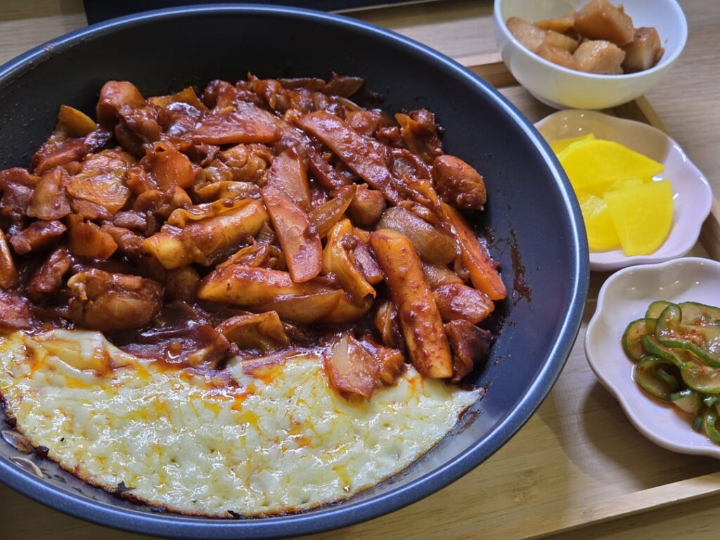 Dakgalbi at home for dinner