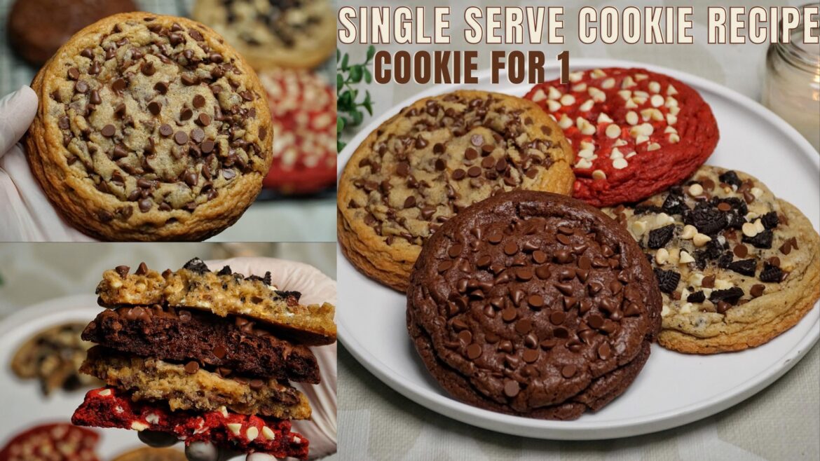 4 Single Serve Chocolate Chip Cookies