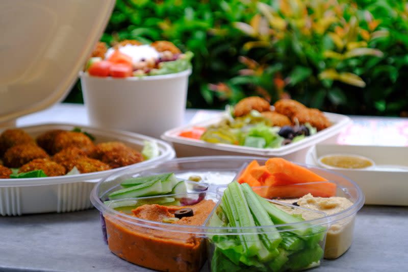 table of mediterranean food