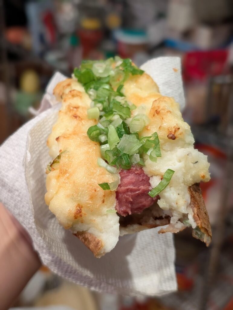 What would be the definition of "copious amount of scallions"